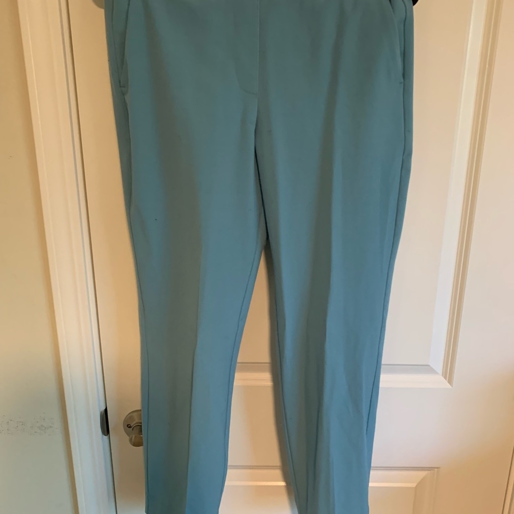 Jcrew work pants light blue size 10, elastic waist (A17)